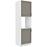 Konyhaszekrény Stilo claygrey/fehér 60dp/210 2f