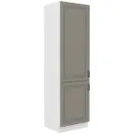 Konyhaszekrény Stilo claygrey/fehér 60lo/210 2f