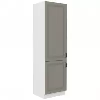 Konyhaszekrény Stilo claygrey/fehér 60lo/210 2f