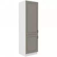 Konyhaszekrény Stilo claygrey/fehér 60dk/210 2f