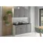 Konyhaszekrény Stilo dustgrey/fehér 60dp/210 2f,4