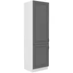 Konyhaszekrény Stilo dustgrey/fehér 60dk/210 2f