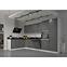 Konyhaszekrény Stilo dustgrey/fehér 60dk/210 2f,6