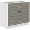 Konyhaszekrény Stilo claygrey/fehér 80d 3s bb