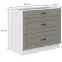 Konyhaszekrény Stilo claygrey/fehér 80d 3s bb,2