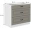 Konyhaszekrény Stilo claygrey/fehér 80d 3s bb,2
