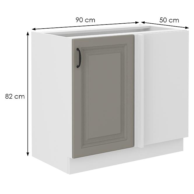 Konyhaszekrény Stilo claygrey/fehér 105 nd 1f bb