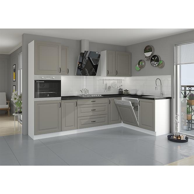 Konyhaszekrény Stilo claygrey/fehér 105 nd 1f bb