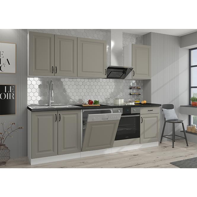 Konyhaszekrény Stilo claygrey/fehér 105 nd 1f bb