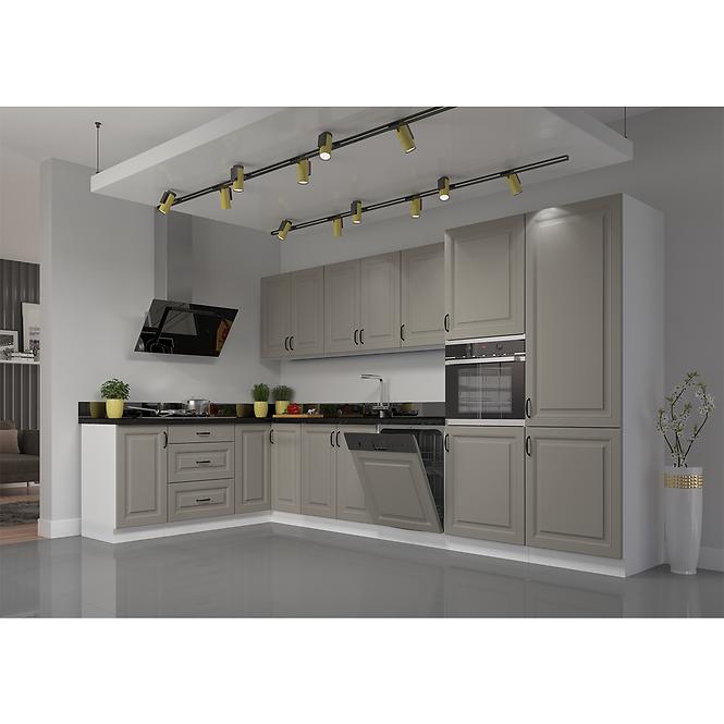 Konyhaszekrény Stilo claygrey/fehér 105 nd 1f bb