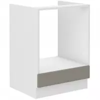 Konyhaszekrény Stilo claygrey/fehér 60dg bb