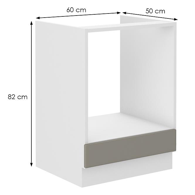 Konyhaszekrény Stilo claygrey/fehér 60dg bb,2