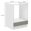 Konyhaszekrény Stilo claygrey/fehér 60dg bb,2