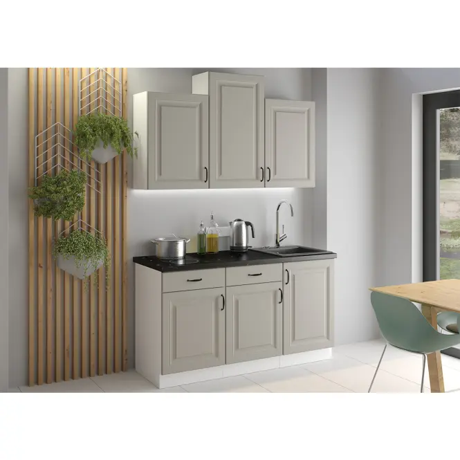Konyhaszekrény Stilo claygrey/fehér 60dg bb,5