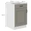 Konyhaszekrény Stilo claygrey/fehér 50d 1f 1s bb,2