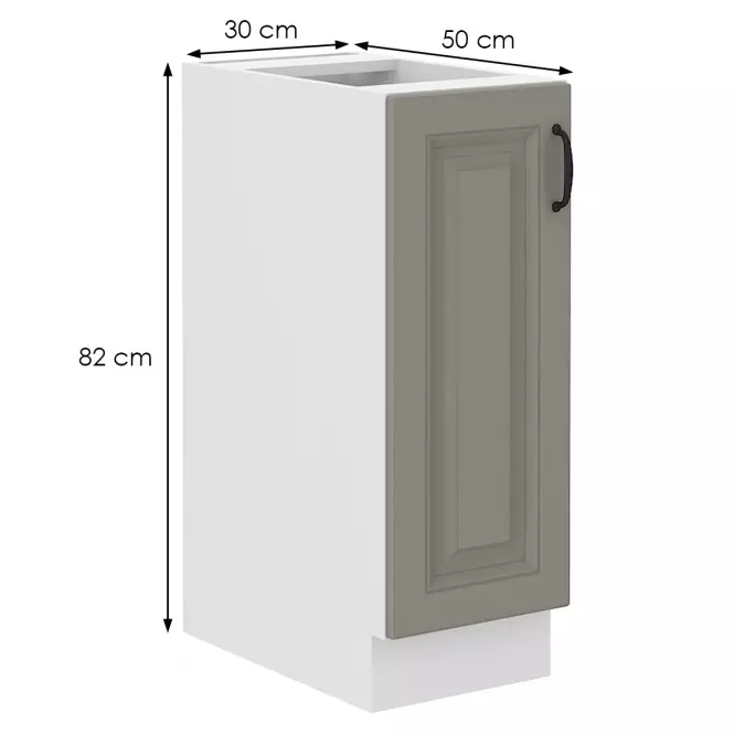 Konyhaszekrény Stilo claygrey/fehér 30d cargo bb