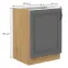Konyhaszekrény Stilo dustgrey/artisan 60d 1f bb,2