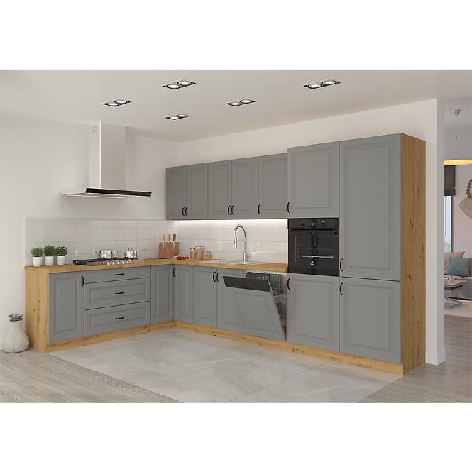 Konyhaszekrény Stilo dustgrey/artisan 50zl 1f bb,4