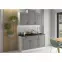 Konyhaszekrény Stilo dustgrey/fehér 80zl 2f bb,4