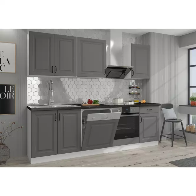 Konyhaszekrény Stilo dustgrey/fehér 105 nd 1f bb,3