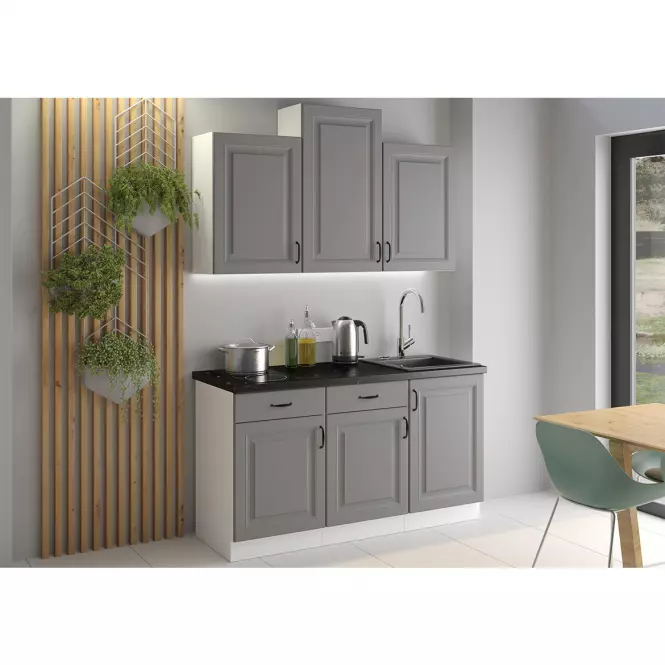 Konyhaszekrény Stilo dustgrey/fehér 105 nd 1f bb,4