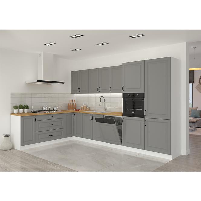 Konyhaszekrény Stilo dustgrey/fehér 105 nd 1f bb