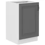 Konyhaszekrény Stilo dustgrey/fehér 50zl 1f bb