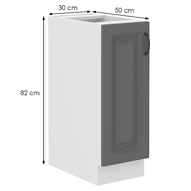 Konyhaszekrény Stilo dustgrey/fehér 30d cargo bb