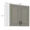 Konyhaszekrény Stilo claygrey/fehér 80g/72 2f,2