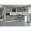 Konyhaszekrény Stilo claygrey/fehér 80g/90 2f,3