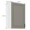 Konyhaszekrény Stilo claygrey/fehér 60g/90 1f,2