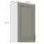 Konyhaszekrény Stilo claygrey/fehér 50g/90 1f,2