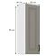 Konyhaszekrény Stilo claygrey/fehér 30g/90 1f,2