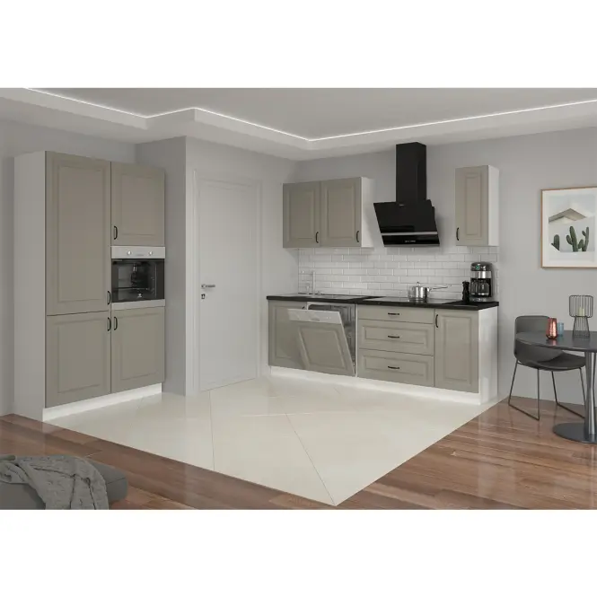 Konyhaszekrény Stilo claygrey/fehér 30g/90 1f,6