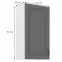 Konyhaszekrény Stilo dustgrey/fehér 50g/90 1f,2