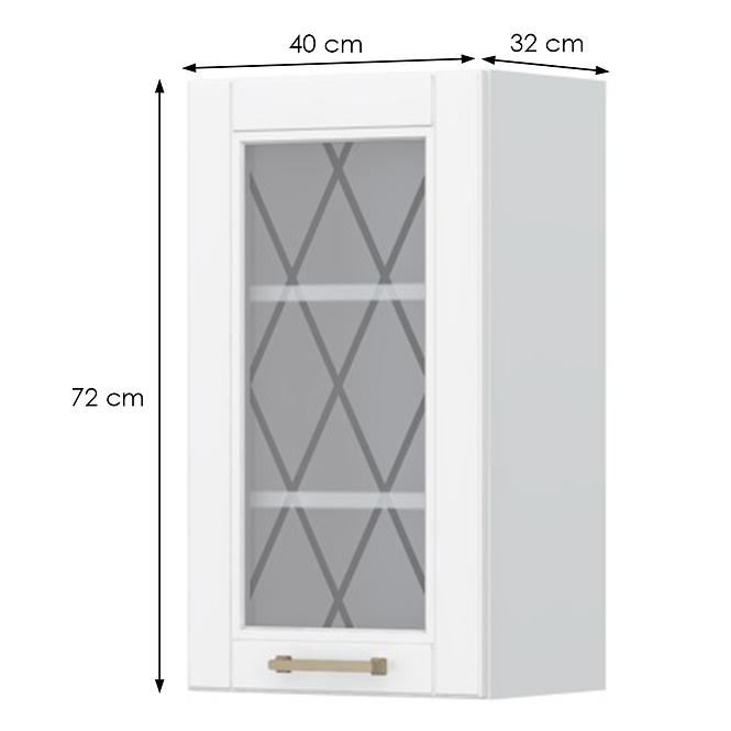 Konyhaszekrény Tara V7-40-1ks/4 White Mat