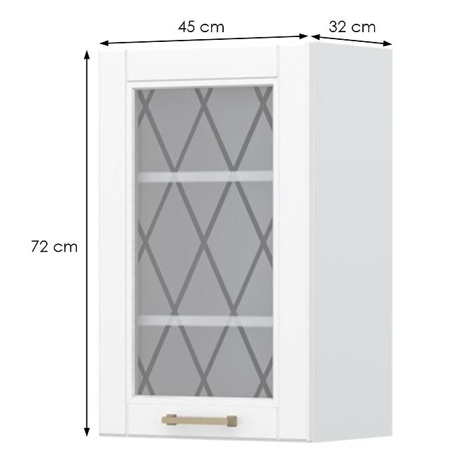 Konyhaszekrény Tara V7-45-1ks/4 White Mat