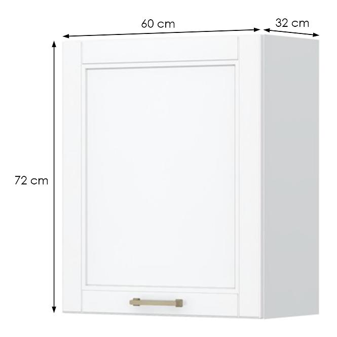 Konyhaszekrény Tara V7-60-1k/4 White Mat