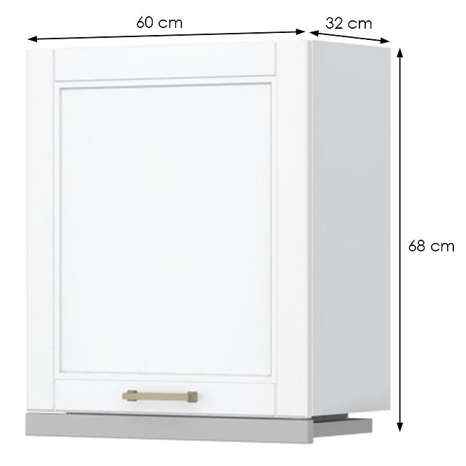 Konyhaszekrény Tara A7-60-1ku/4 White Mat
