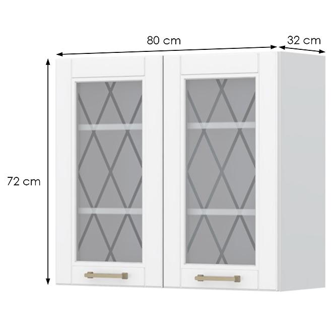 Konyhaszekrény Tara V7-80-2ks/4 White Mat