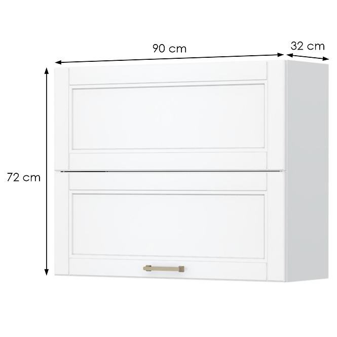 Konyhaszekrény Tara V7-90-2kp/4 White Mat