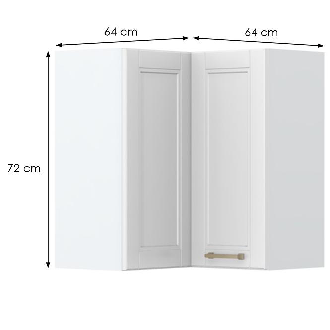 Konyhaszekrény Tara V7-Ug-2k/4 White Mat