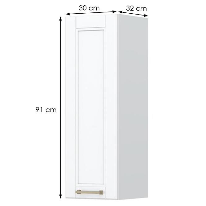 Konyhaszekrény Tara V9-30-1k/4 White Mat