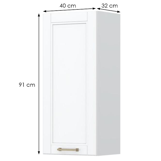 Konyhaszekrény Tara V9-40-1k/4 White Mat