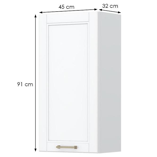 Konyhaszekrény Tara V9-45-1k/4 White Mat