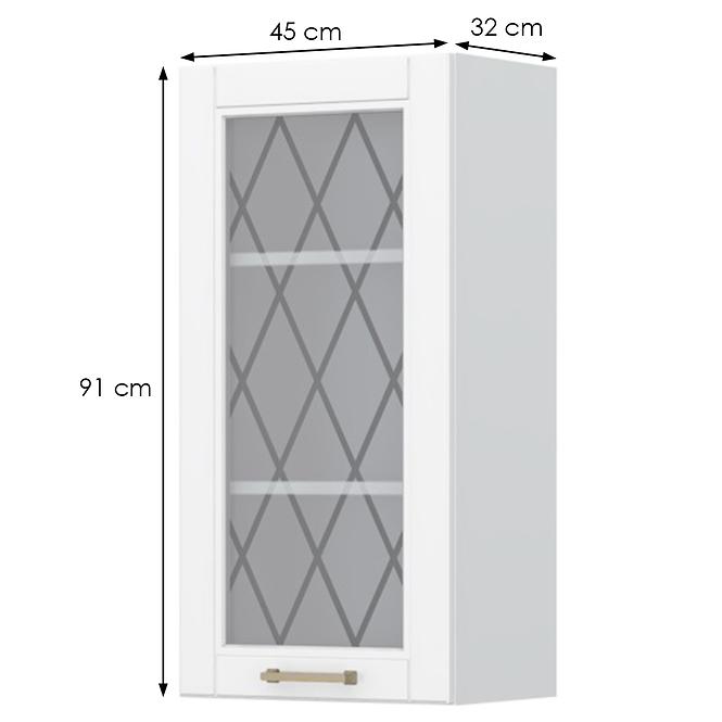 Konyhaszekrény Tara V9-45-1ks/4 White Mat