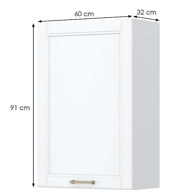 Konyhaszekrény Tara V9-60-1k/4 White Mat