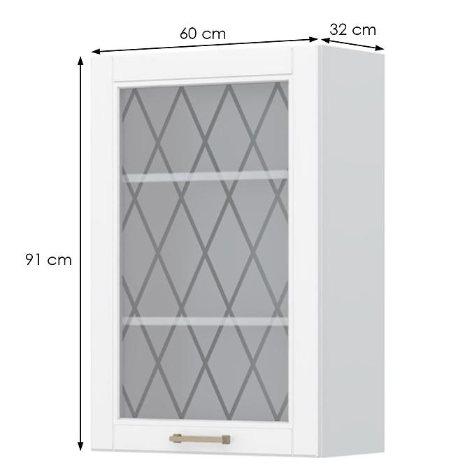 Konyhaszekrény Tara V9-60-1ks/4 White Mat