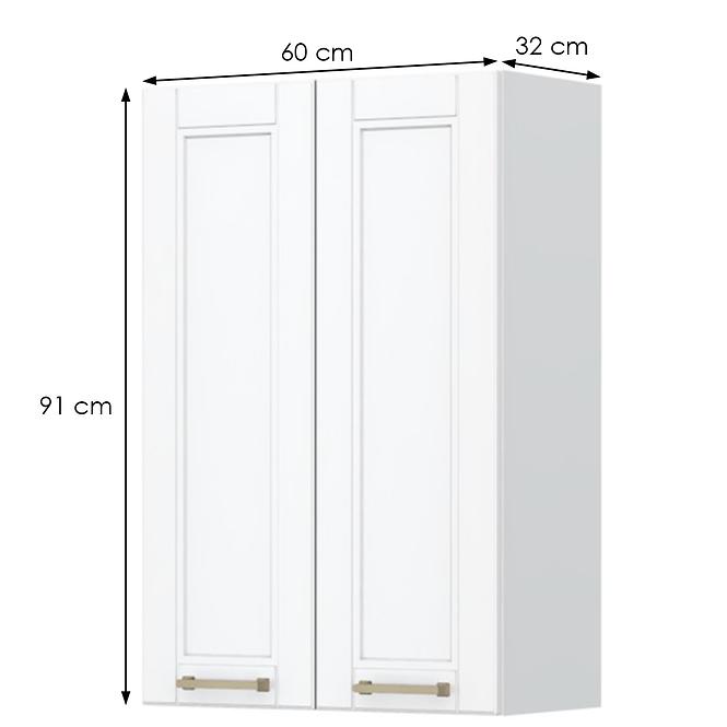 Konyhaszekrény Tara V9-60-2k/4 White Mat
