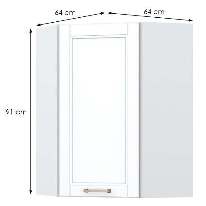 Konyhaszekrény Tara V9-Ug-1k/4 White Mat